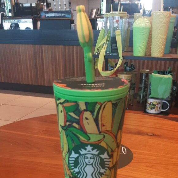 Starbucks x FARM Rio 24oz Tumbler w Banana Straw Topper – Limited Edition 2025 - Picture 3 of 9